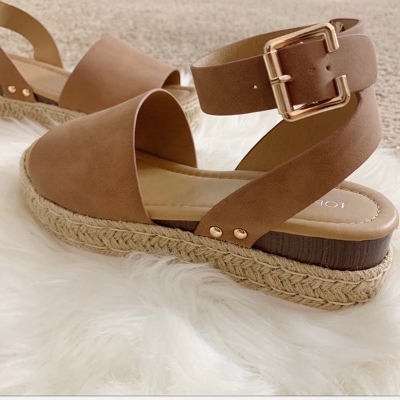 NEW Luna Platform Sandal- in Tan Nub - Picture 3 of 7